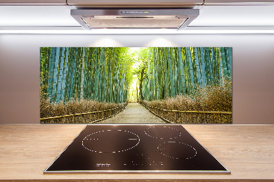 Glass splashback Bamboo forest