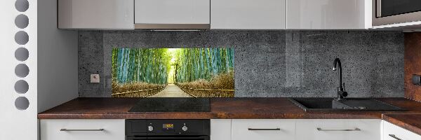 Glass splashback Bamboo forest