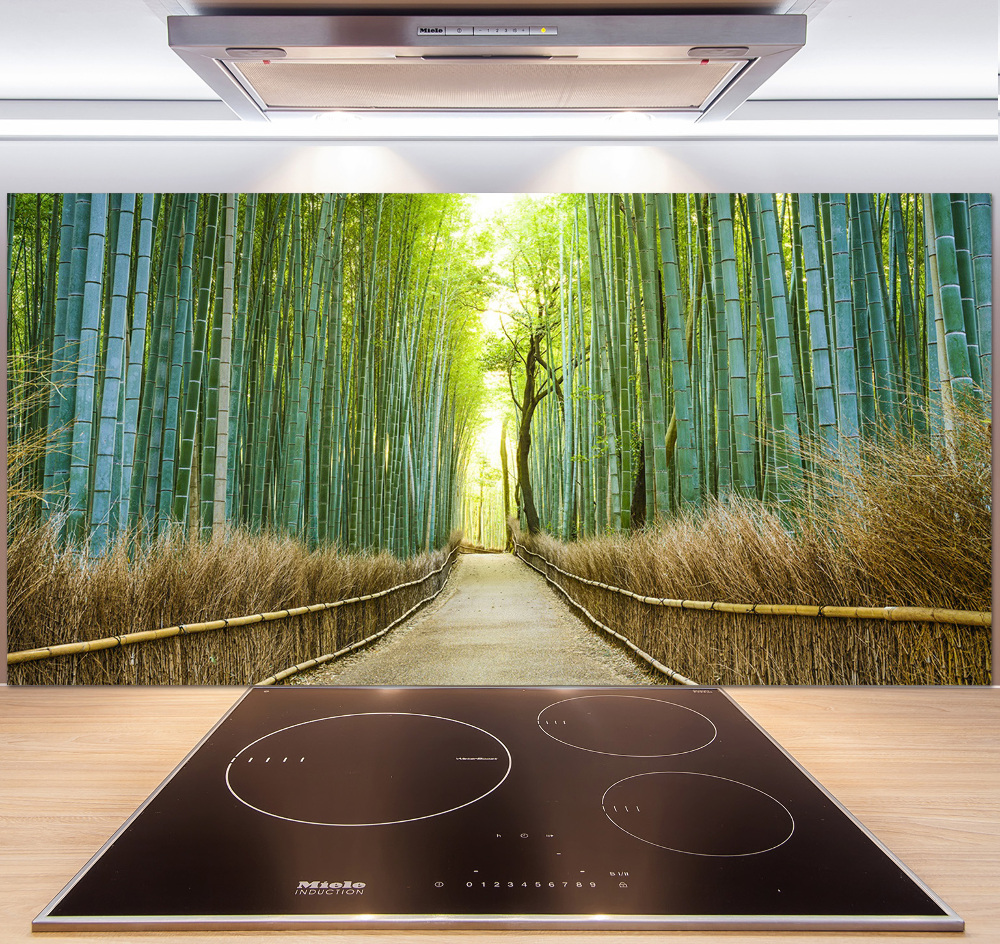 Glass splashback Bamboo forest