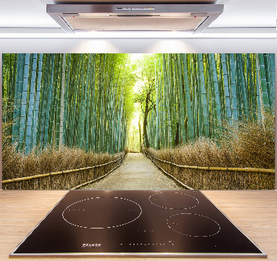 Glass splashback Bamboo forest