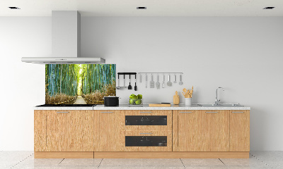 Glass splashback Bamboo forest