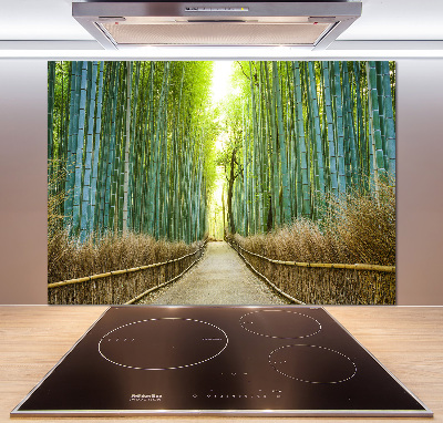 Glass splashback Bamboo forest