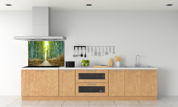 Glass splashback Bamboo forest