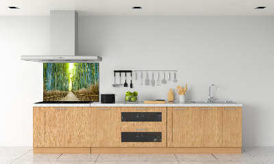 Glass splashback Bamboo forest