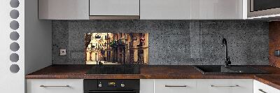 Cooker splashback Barcelona streets