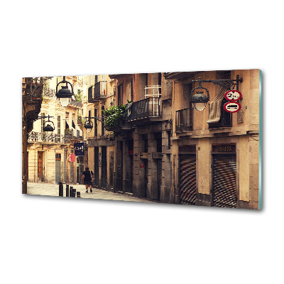 Cooker splashback Barcelona streets