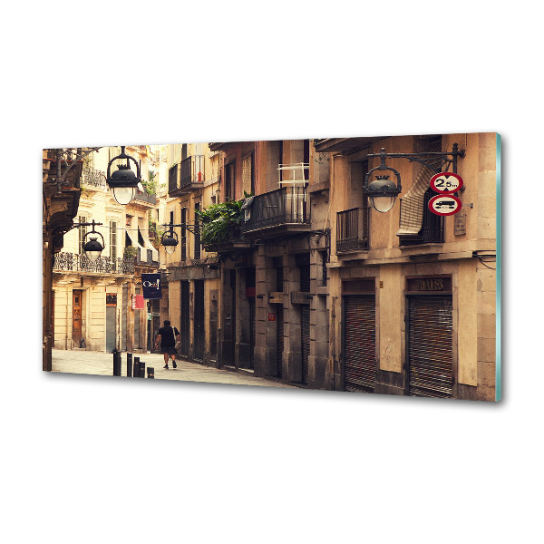 Cooker splashback Barcelona streets