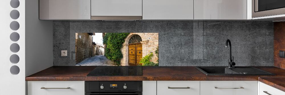 Cooker splashback Charming street