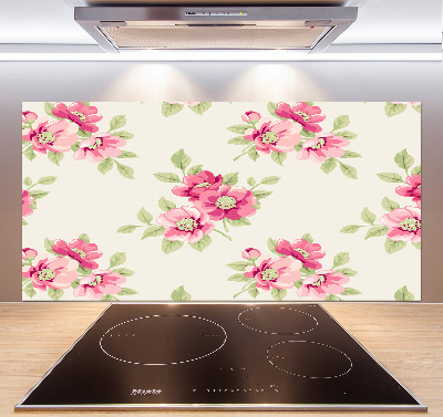 Kitchen splashback Floral pattern