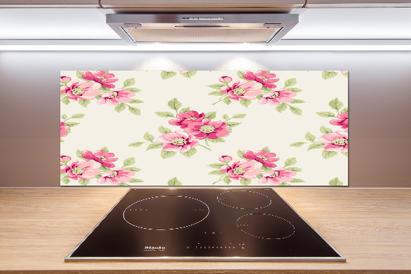 Kitchen splashback Floral pattern