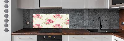 Kitchen splashback Floral pattern