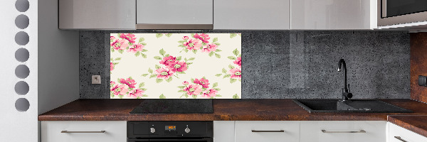 Kitchen splashback Floral pattern