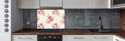 Kitchen splashback Floral pattern