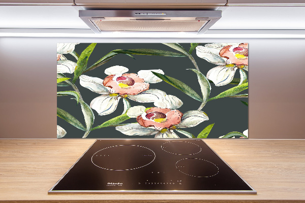 Kitchen splashback Floral pattern