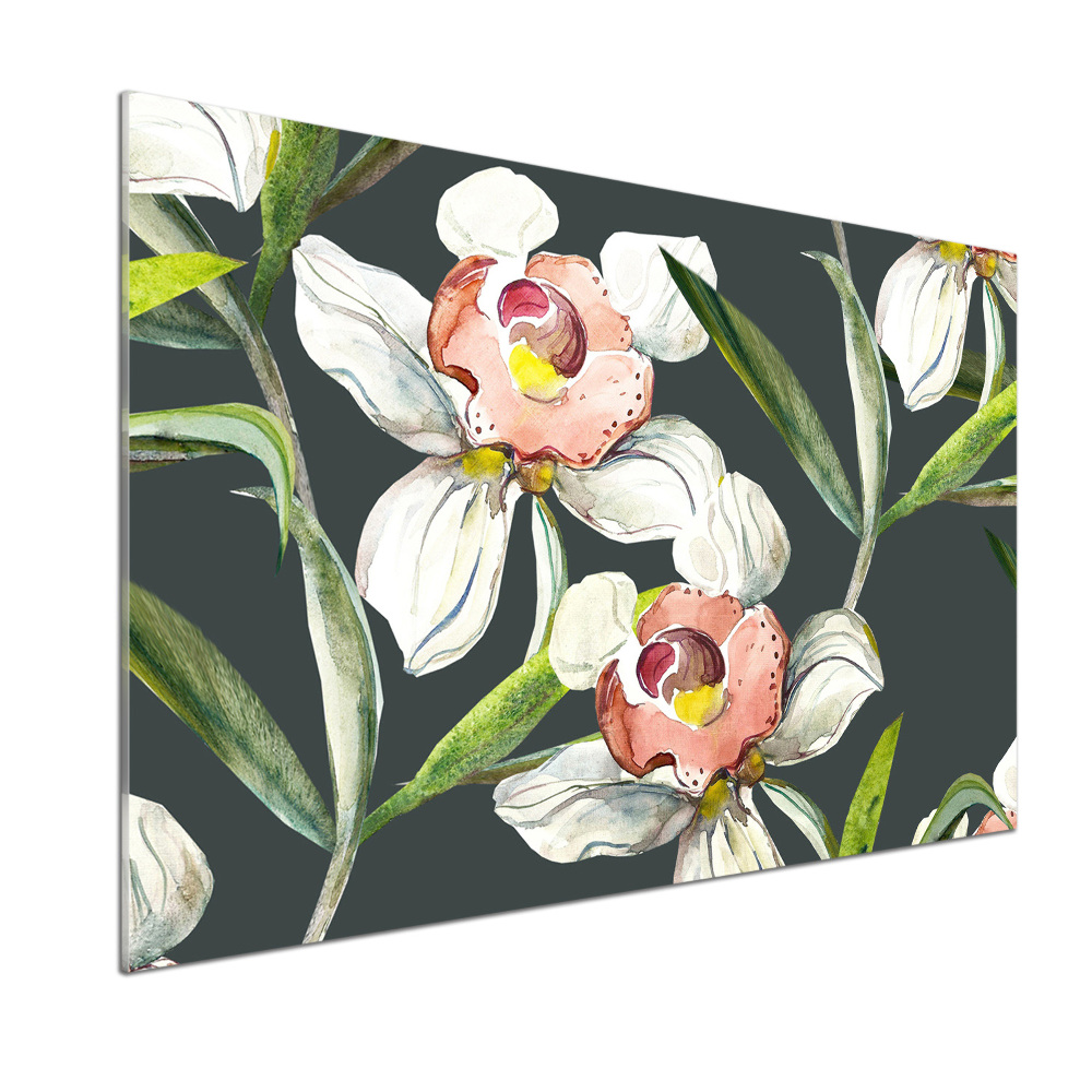 Kitchen splashback Floral pattern