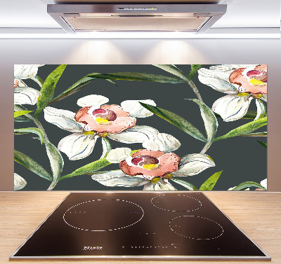 Kitchen splashback Floral pattern