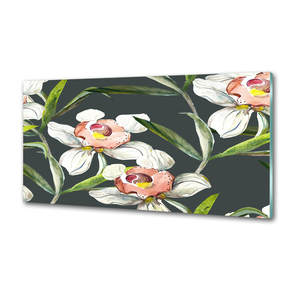 Kitchen splashback Floral pattern