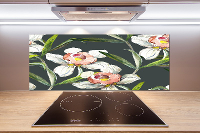 Kitchen splashback Floral pattern