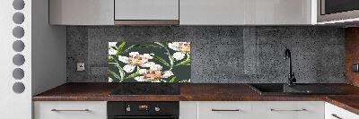 Kitchen splashback Floral pattern