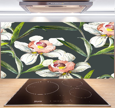 Kitchen splashback Floral pattern