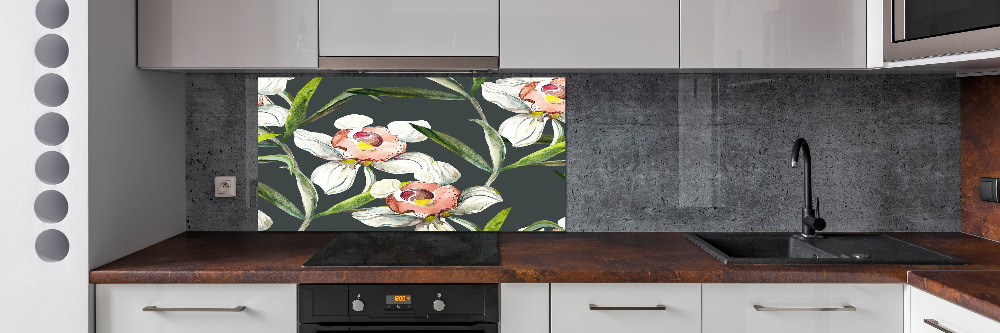 Kitchen splashback Floral pattern