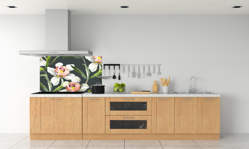 Kitchen splashback Floral pattern