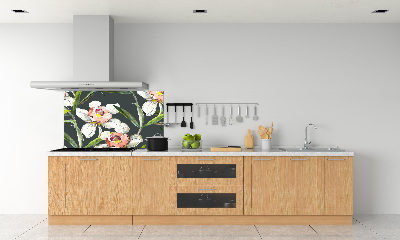 Kitchen splashback Floral pattern