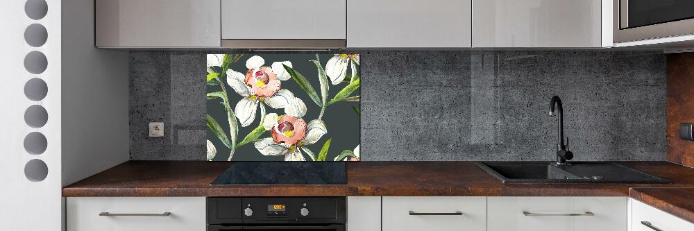 Kitchen splashback Floral pattern