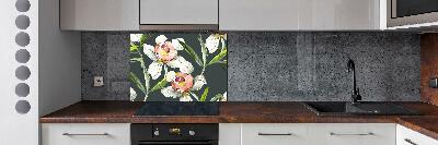 Kitchen splashback Floral pattern