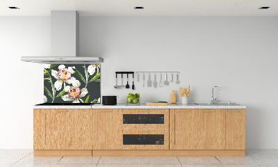 Kitchen splashback Floral pattern