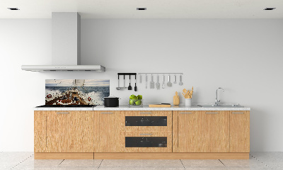 Splashback panel for kitchen Sailboat at sea