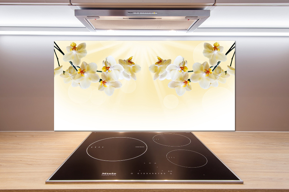 Cooker splashback Orchid