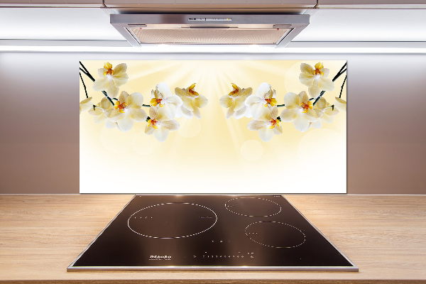 Cooker splashback Orchid