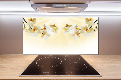 Cooker splashback Orchid