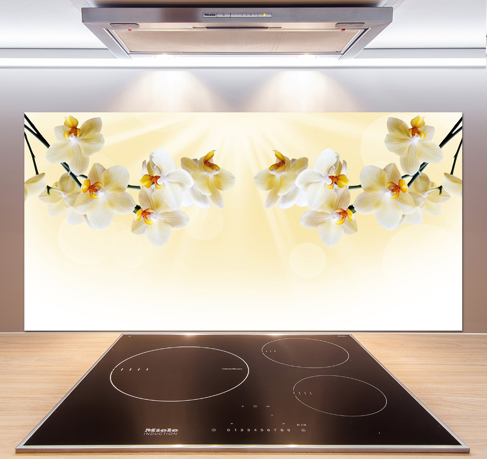 Cooker splashback Orchid