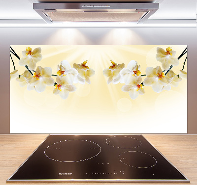 Cooker splashback Orchid