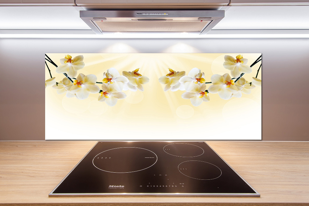 Cooker splashback Orchid