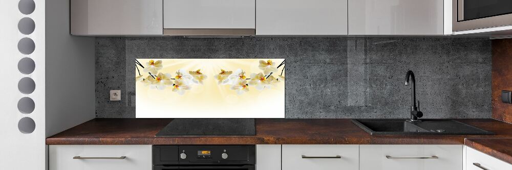 Cooker splashback Orchid