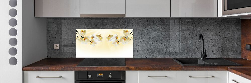 Cooker splashback Orchid