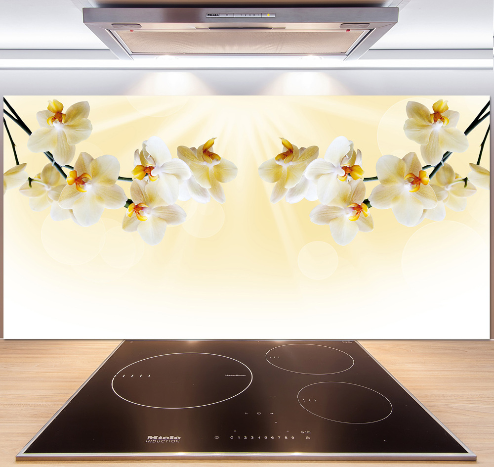 Cooker splashback Orchid