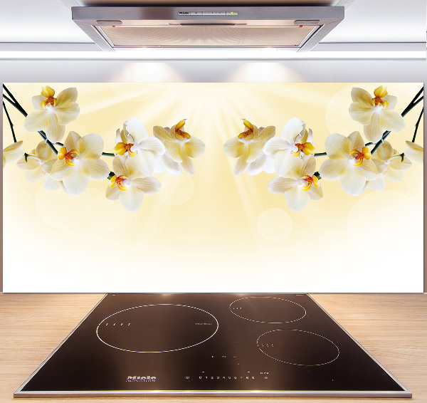 Cooker splashback Orchid