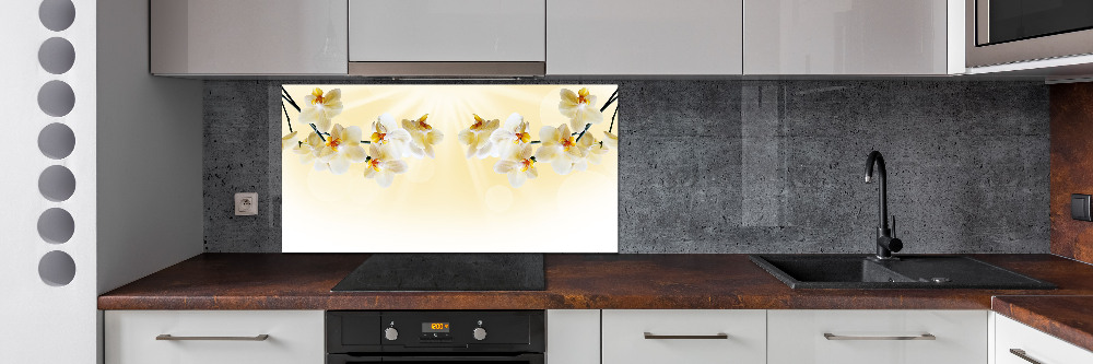 Cooker splashback Orchid