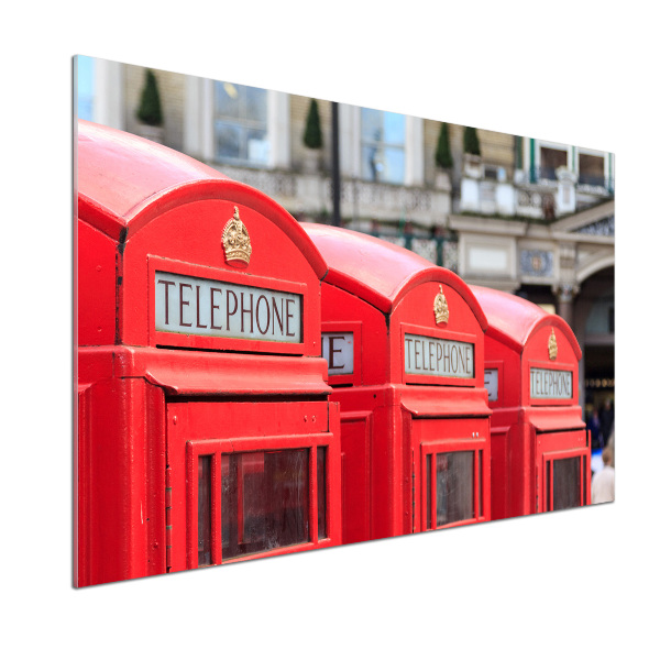 Cooker splashback telephone booth