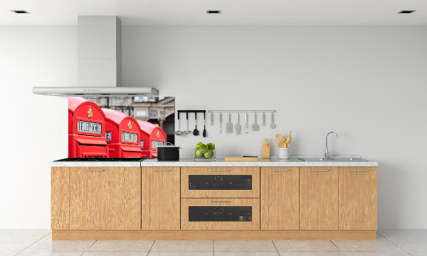 Cooker splashback telephone booth