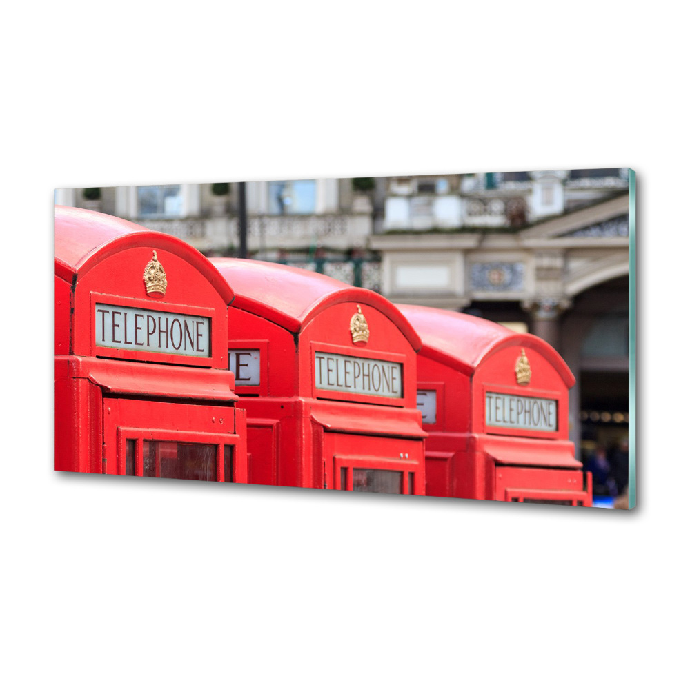 Cooker splashback telephone booth