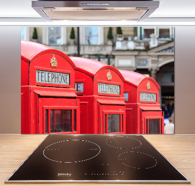 Cooker splashback telephone booth