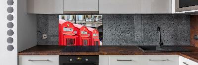 Cooker splashback telephone booth