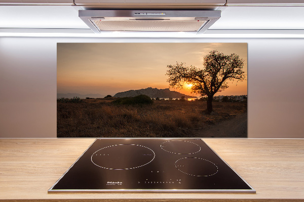 Kitchen splashback Sunset