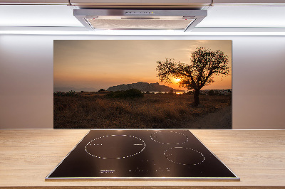 Kitchen splashback Sunset