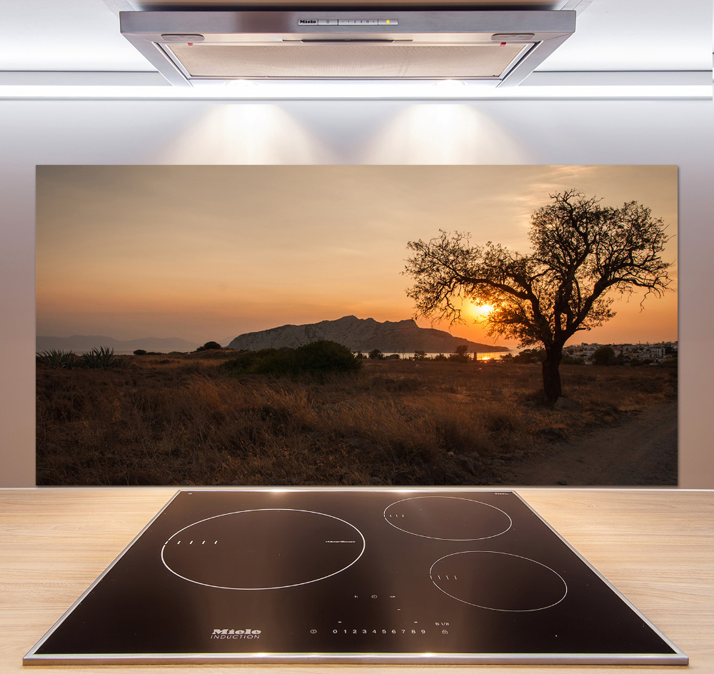 Kitchen splashback Sunset